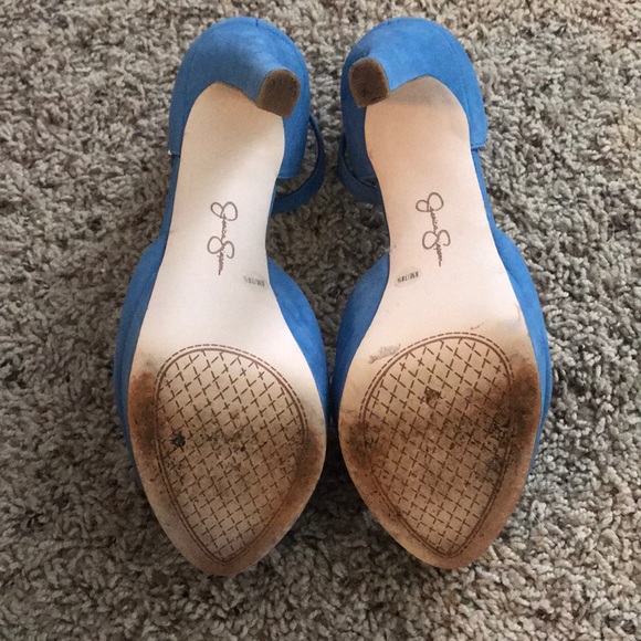 Spring blue Jessica Simpson heels - Picture 4 of 5